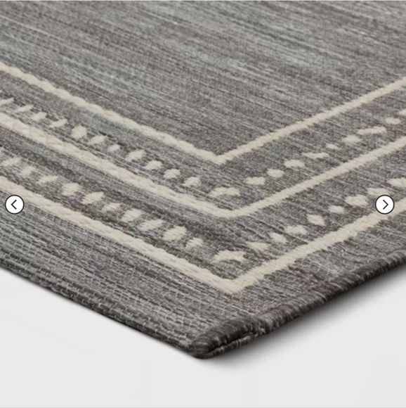 Casual Border Outdoor Rug Gray - Threshold™ designed with Studio McGee - Picture 4 of 4